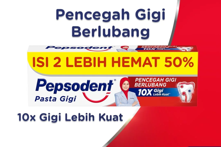 Pepsodent Pasta Gigi Pencegah Gigi Berlubang 225g Value Pack