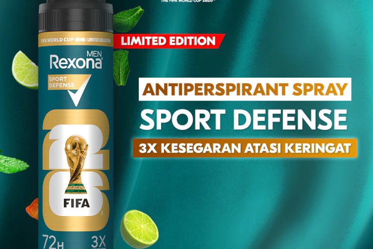 REXONA MEN LIMITED EDITION FIFA ANTIPERSPIRANT AEROSOL DEODORANT SPRAY SPORT DEFENSE 135ML