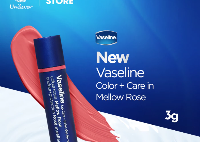 Vaseline Lip Care Colour+Care 3gr - Pelembab Bibir dengan Sentuhan Warna - Lip Balm Berwarna