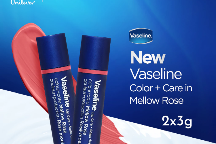 [TWINPACK] Vaseline Lip Care Colour+Care 3gr - Mellow Rose, Blooming Pink, Kissing Red