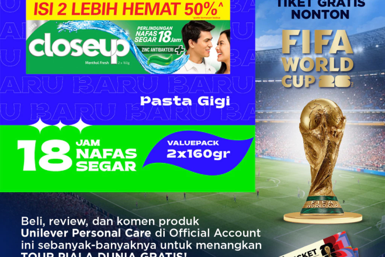 Closeup Pasta Gigi Menthol Fresh Valuepack 2x160gr