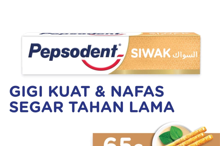 Pepsodent Pasta Gigi Complete 8 Siwak Anticavity And Fresh Halal Natural 65g