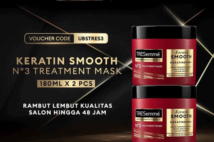 TRESemme Treatment Mask Keratin Smooth 180ml - Twinpack