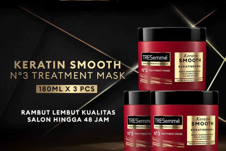 TRESemme Treatment Mask Keratin Smooth 180ml - TriplepackLihat Produk