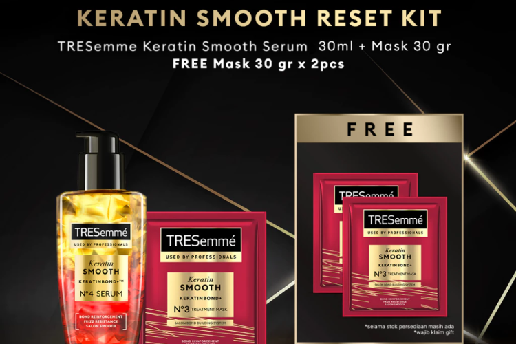 Keratin Repair & Shield Set TRIAL KIT - TRESemme Keratin Smooth Serum 30ml + Mask 30
