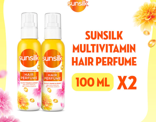 Sunsilk Multivitamin Hair Perfume, Rambut Wangi &Lembut 100mL Twinpack