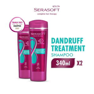 Serasoft Serum Shampoo Dandruff Treatment Botol 340 ml x2