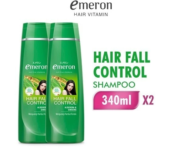 Emeron Shampoo Hair Fall Control Botol 340 ml x2