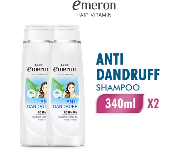 Emeron Shampoo Anti Dandruff Botol 340 ml x2