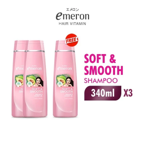 Emeron Shampoo Soft & Smooth Botol 340 ml x3