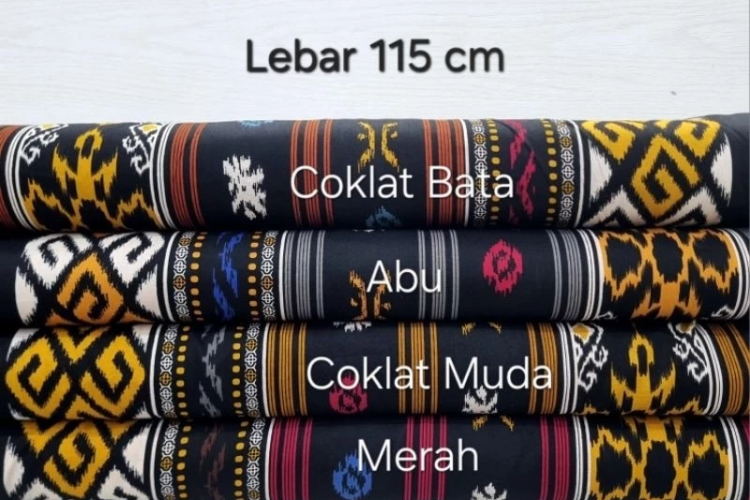 PROMO Kain Batik Katun Songket Salur 3 (Harga Per 0,5m)