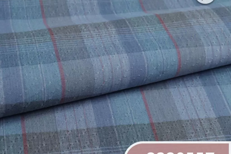 Nakusa Kain Katun Original 30s Premium Motif Kotak Dobby Benang Warna (Yarn Dyed) K07