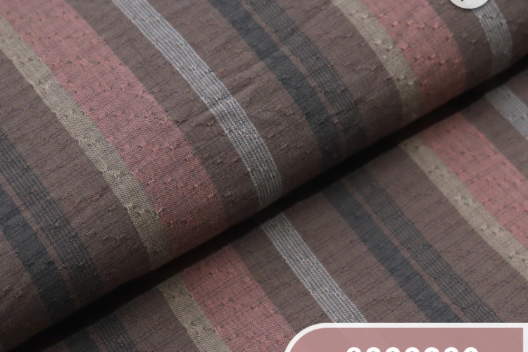 Nakusa Kain Katun Original 30s Premium Motif Salur Dobby Benang Warna (Yarn Dyed) N09