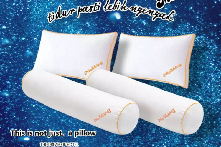 Nicoking Mewah 2 Bantal 2 Guling Hotel Berbintang Tebal Padat Empuk Besar Murah